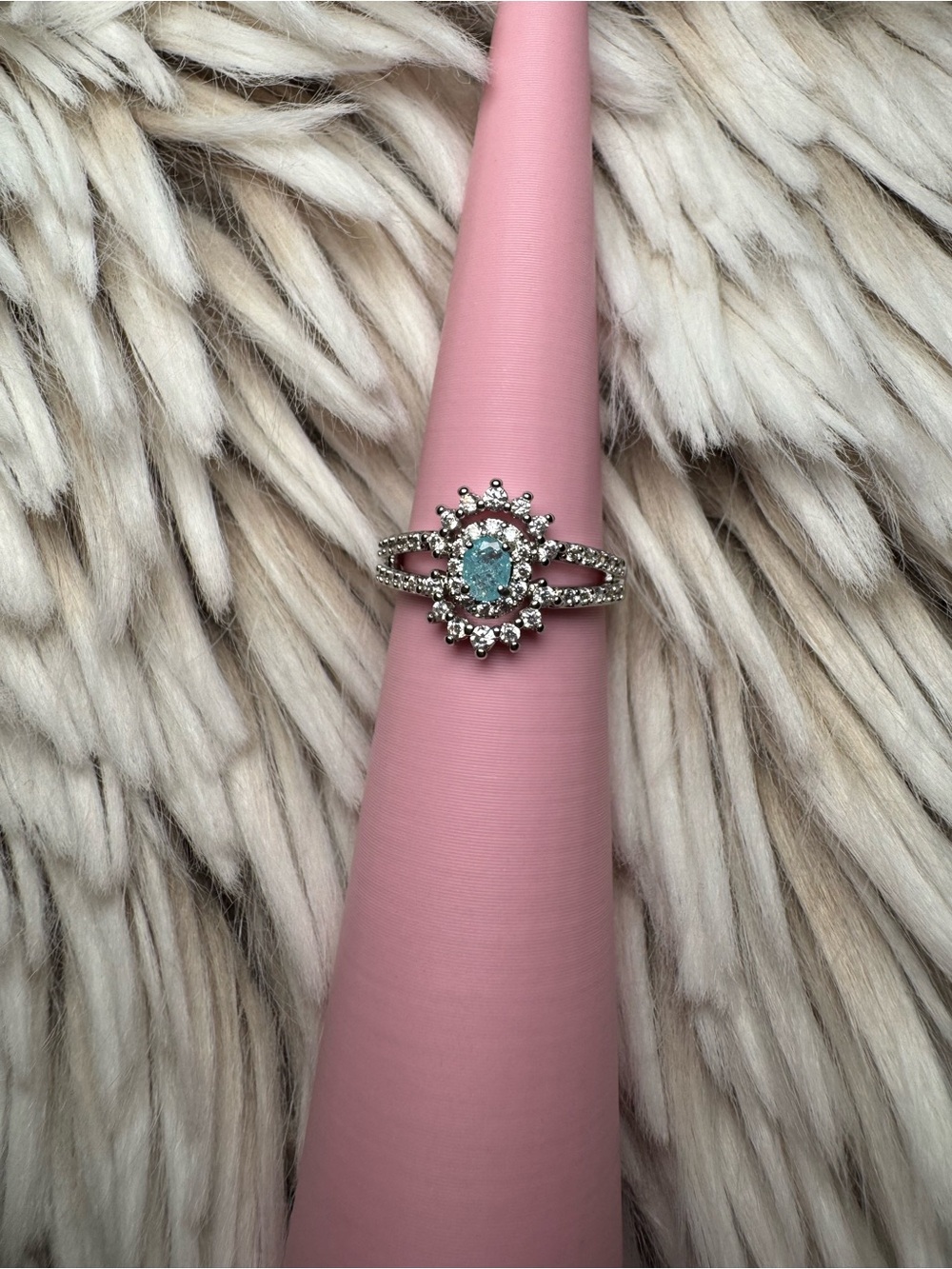 Kids aquamarine ring
